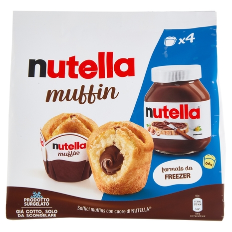 nutella muffin 4 pezzi 264 g