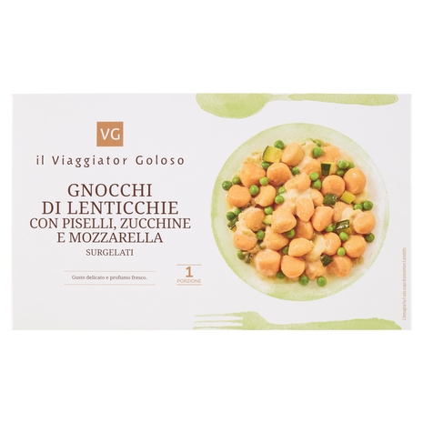 Gnocchi di Lenticchie con Piselli, Zucchine e Mozzarella Il Viaggiator Goloso