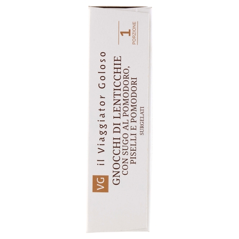 Gnocchi di Lenticchie con Sugo al Pomodoro, Piselli e Pomodori Il Viaggiator Goloso