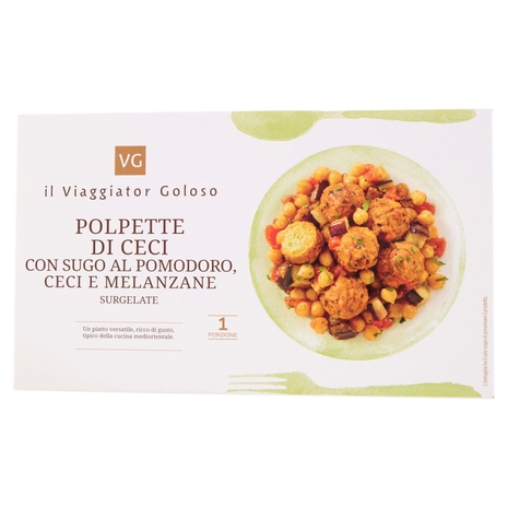 Polpette di Ceci con Sugo al Pomodoro, Ceci e Melanzane Il Viaggiator Goloso