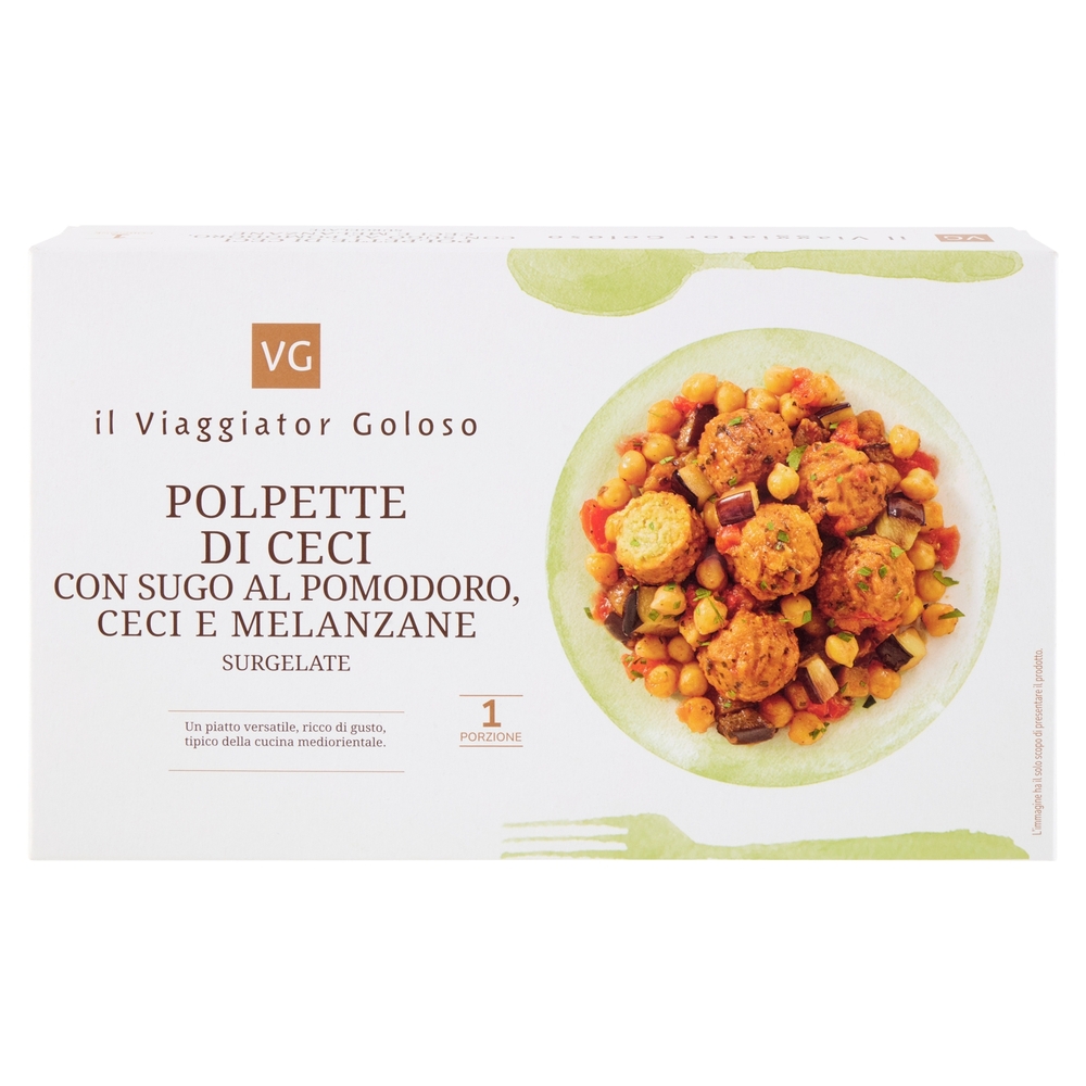 Polpette di Ceci con Sugo al Pomodoro, Ceci e Melanzane Il Viaggiator Goloso