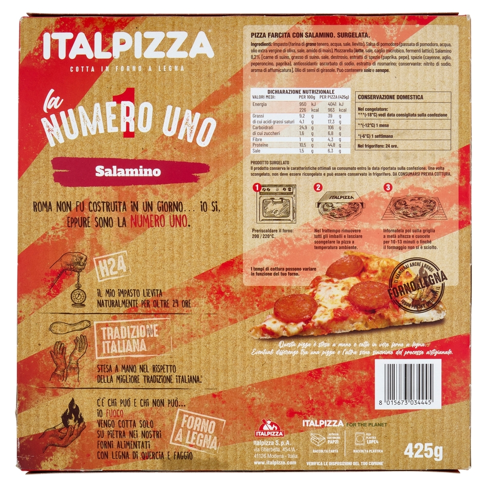 Italpizza la Numero Uno Salamino 425 g