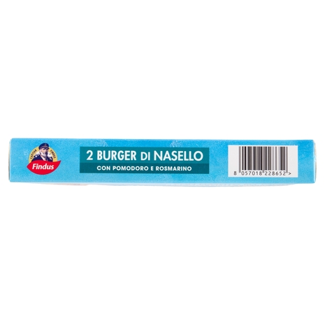 Capitan Findus 2 Burger di Nasello con pomodoro e rosmarino 170 g