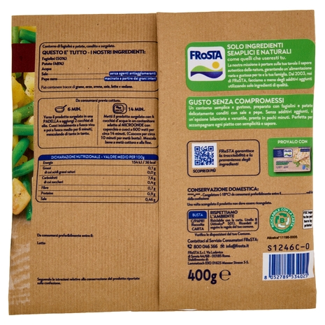 FRoSTA i Contorni Fagioli e Patate 400 g