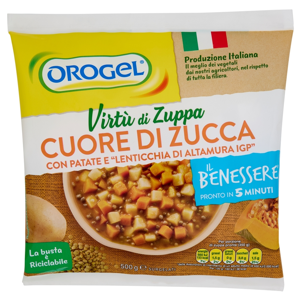Orogel Il Benessere Virtù di Zuppa Cure di Zuppa Surgelati 500 g