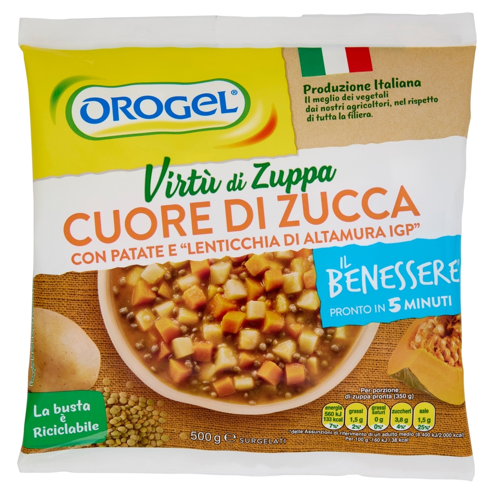 Orogel Il Benessere Virtù di Zuppa Cure di Zuppa Surgelati 500 g