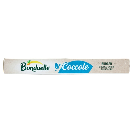Bonduelle Coccole Burger di Zucca, Carote e Lenticchie Surgelato 160 g