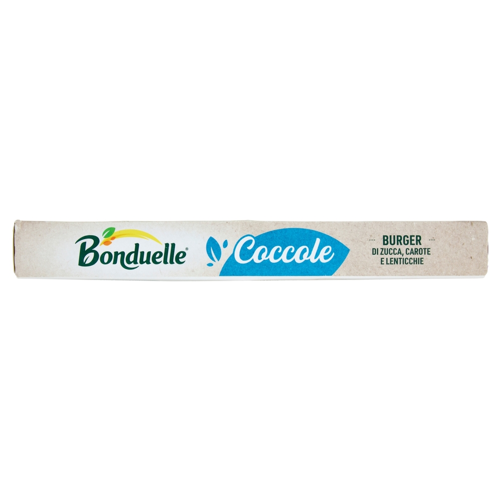 Bonduelle Coccole Burger di Zucca, Carote e Lenticchie Surgelato 160 g