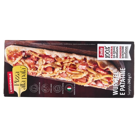 Pizza alla pala Wurstel e Patatine Surgelata 240 g