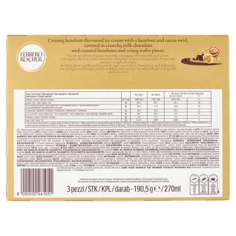 Ferrero Rocher Gelato 3 x 63,5 g