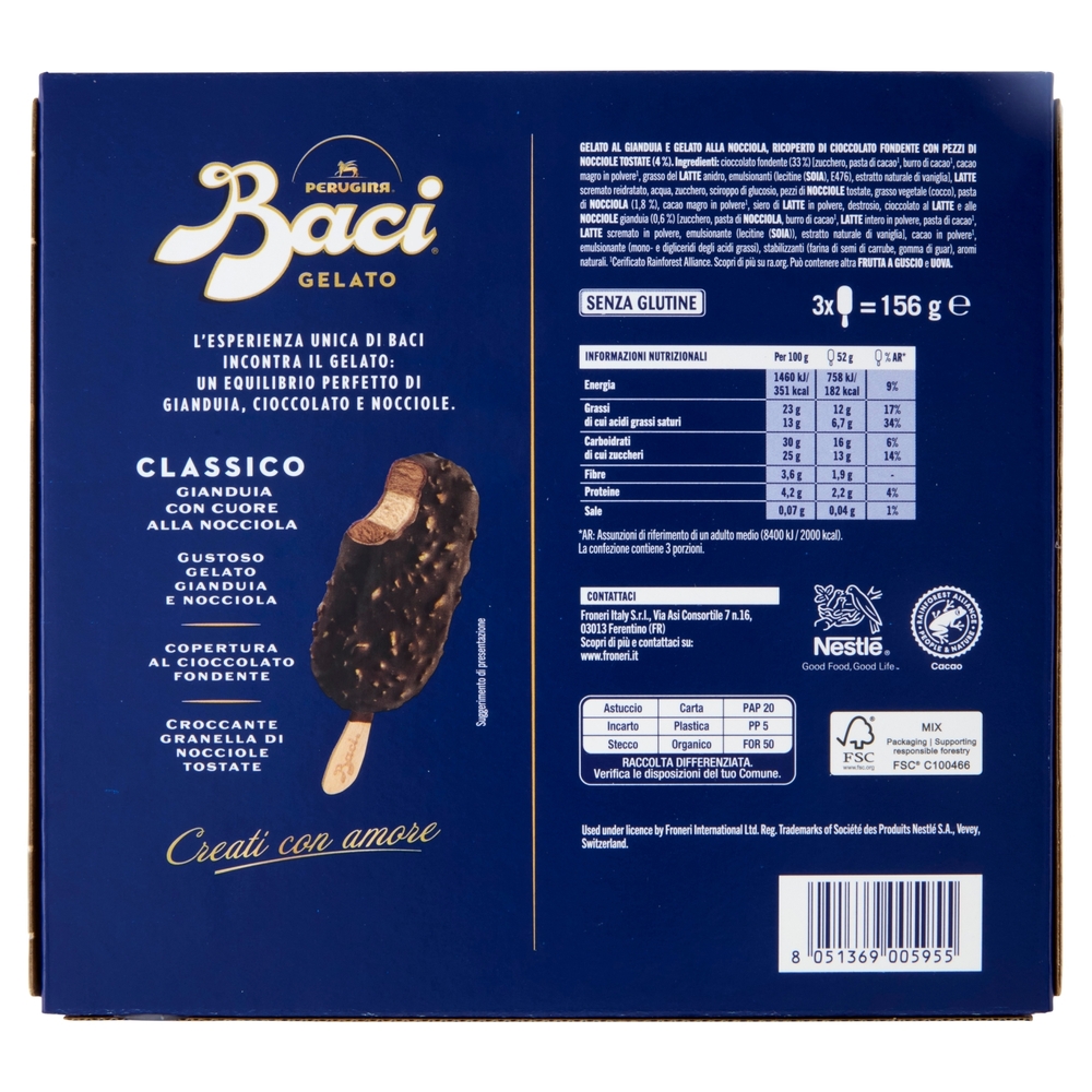 BACI PERUGINA Stecco Classico 3x52g