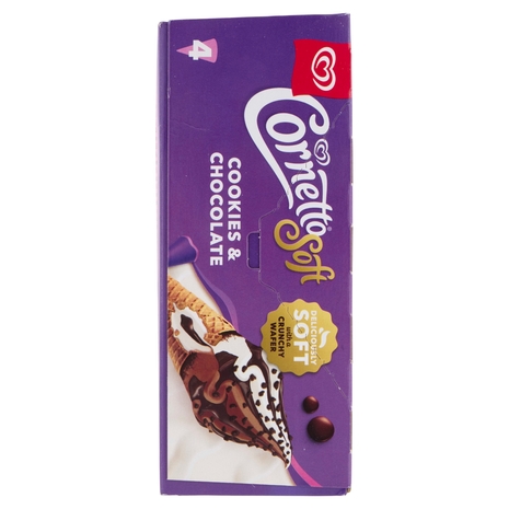 Cornetto Soft Cookies & Chocolate 4 x 81 g