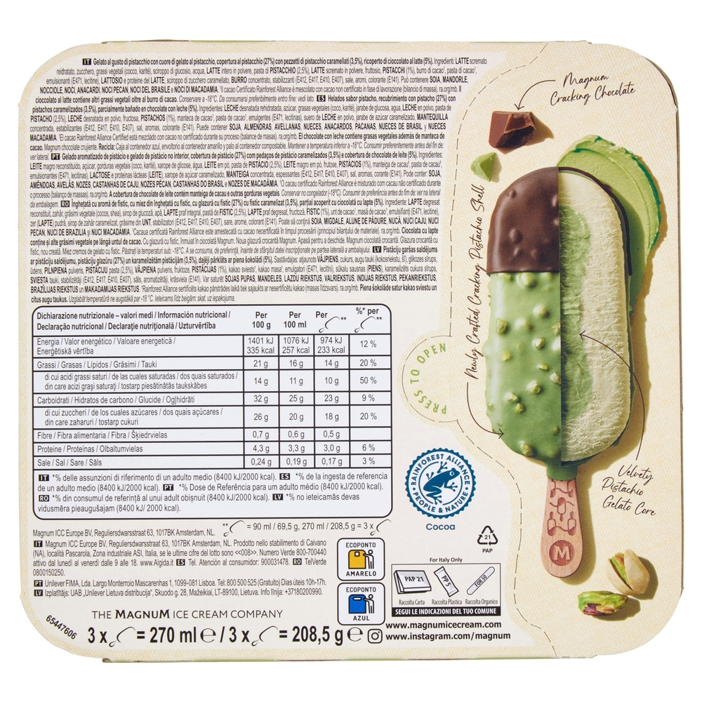 Magnum Signature La~Pistache 3 x 69,5 g