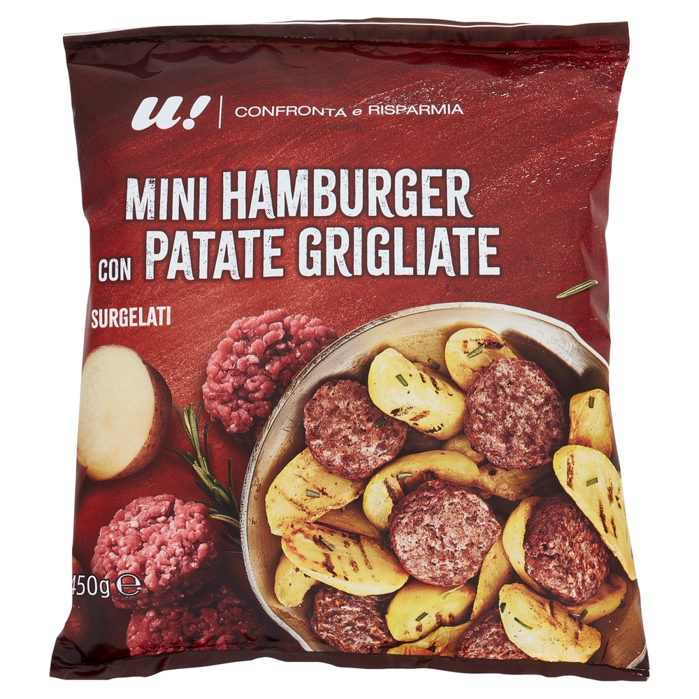 Mini Hamburger con Patate Grigliata, 450 g