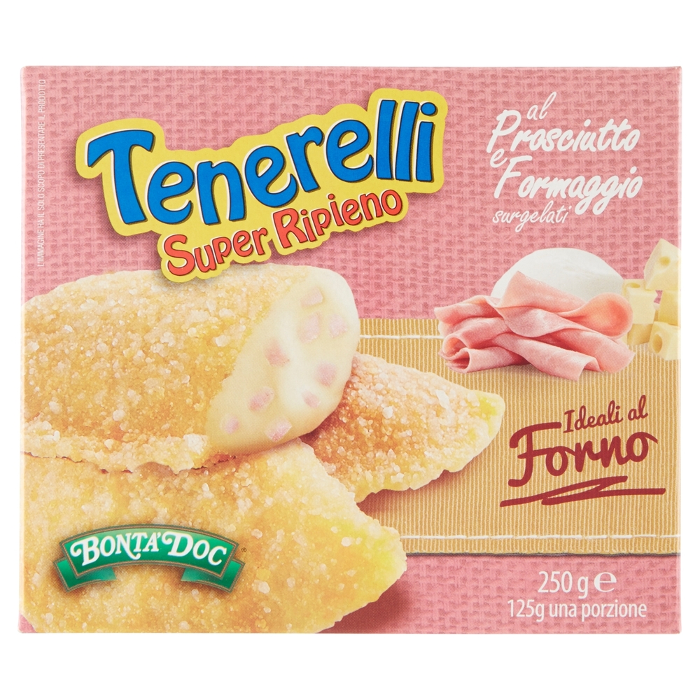 Bontà Doc Tenerelli Super Ripieno al Prosciutto e Formaggio surgelati 250 g