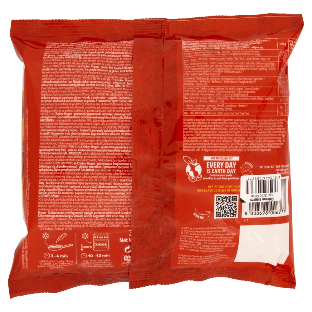 Schär Chicken Fingers 375 g