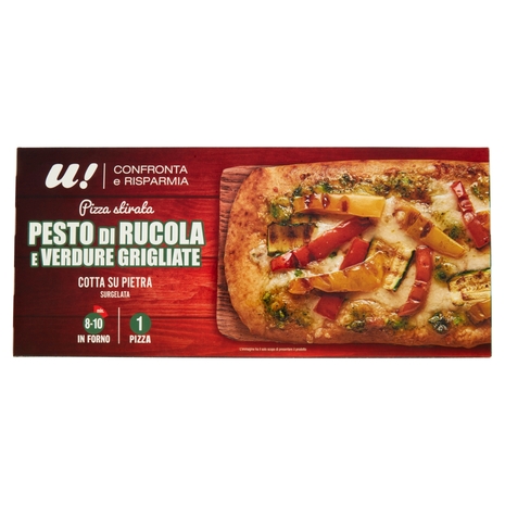 Pizza Pesto di Rucola e Verdure Grigliate, 235 g
