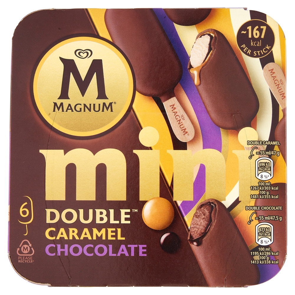 Magnum mini Double Caramel Chocolate 6 x 47,5 g