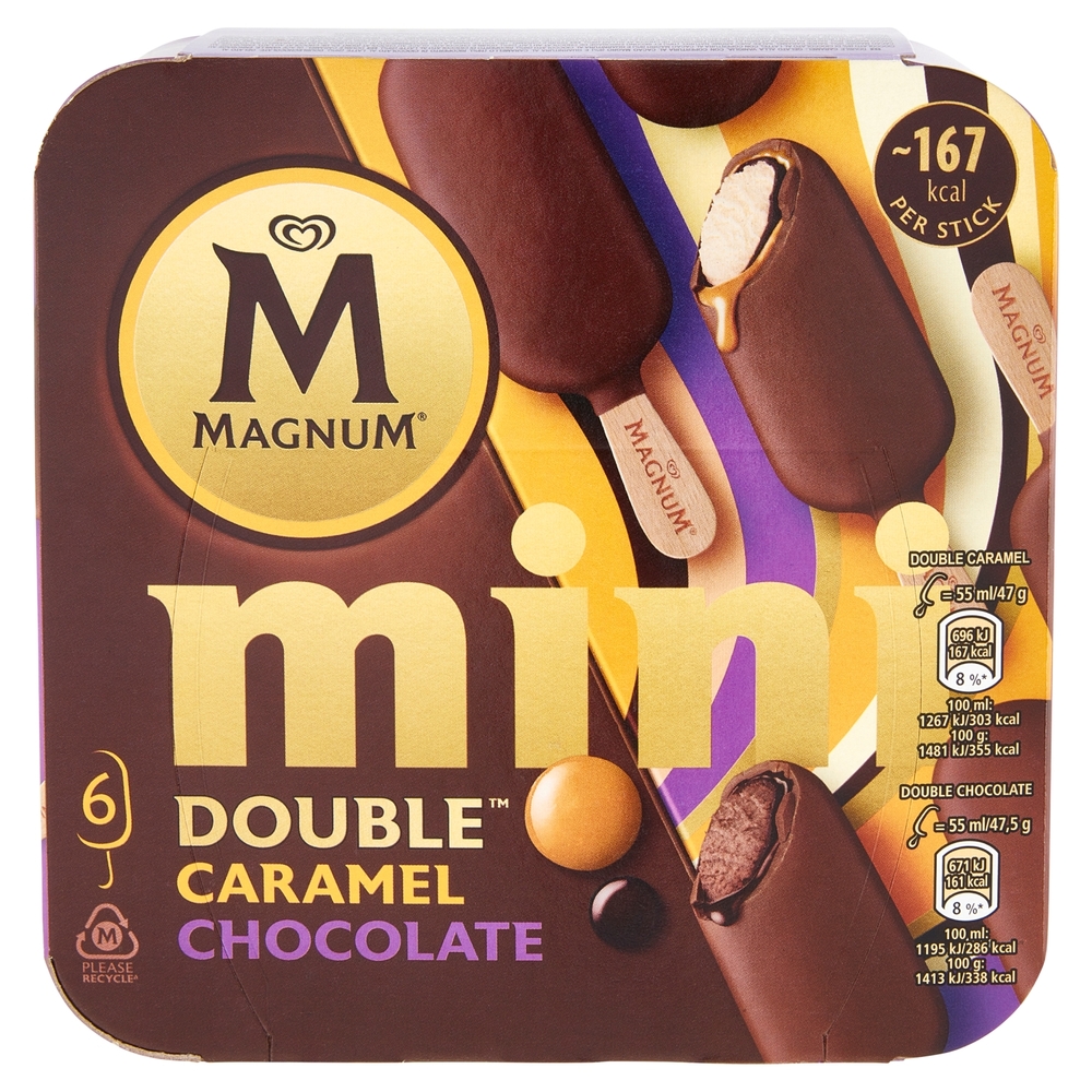 Magnum mini Double Caramel Chocolate 6 x 47,5 g