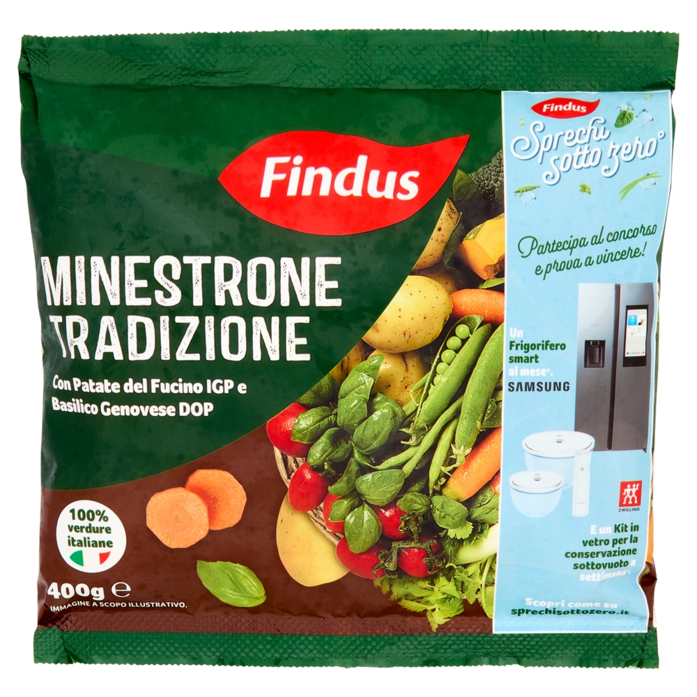 Findus Minestrone Tradizione - con Verdure IGP e DOP 400 g
