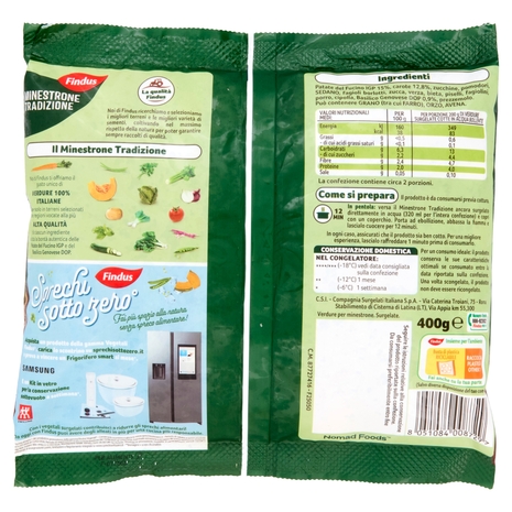 Findus Minestrone Tradizione - con Verdure IGP e DOP 400 g