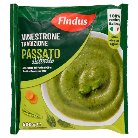 Findus Minestrone Tradizione Passato - con Verdure IGP e DOP 600 g