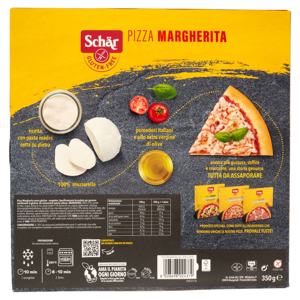 Schär Pizza Margherita 350 g