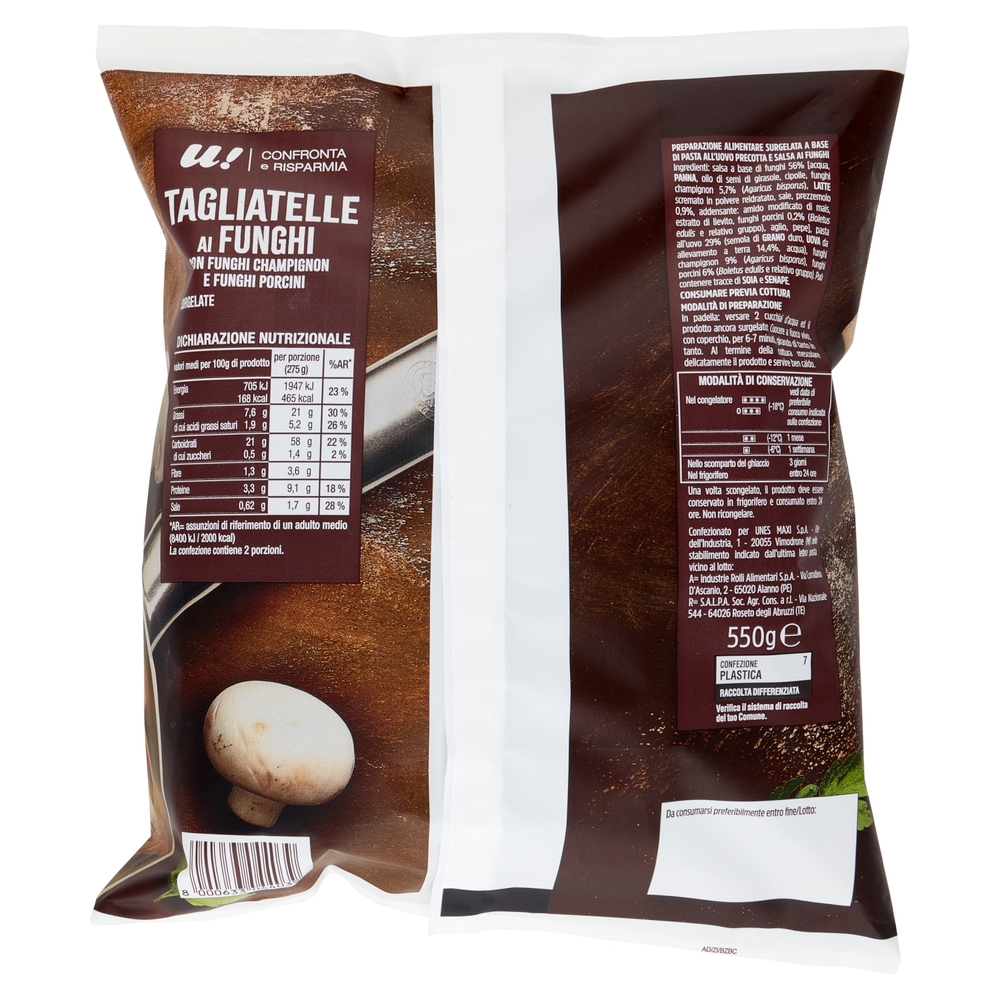 Tagliatelle ai Funghi U! Confronta e Risparmia