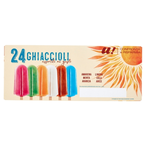 Ghiaccioli Assortiti, 1.56 kg, 24 Pezzi