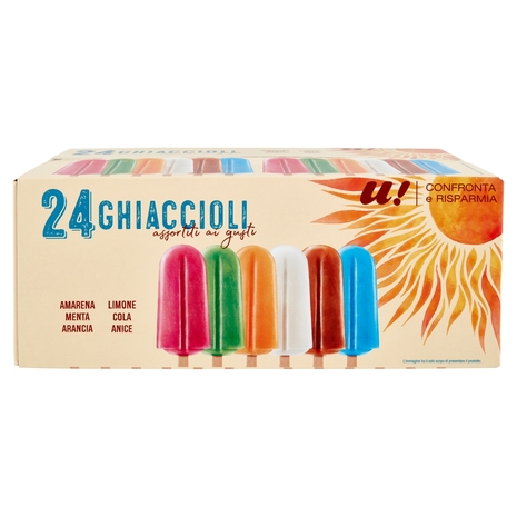 Ghiaccioli Assortiti, 1.56 kg, 24 Pezzi