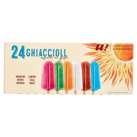 Ghiaccioli Assortiti, 1.56 kg, 24 Pezzi