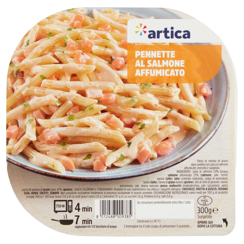 artica Pennette al Salmone Affumicato Surgelate 300 g