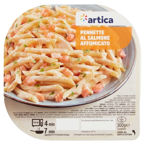 artica Pennette al Salmone Affumicato Surgelate 300 g