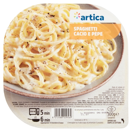 artica Spaghetti Cacio e Pepe Surgelati 300 g