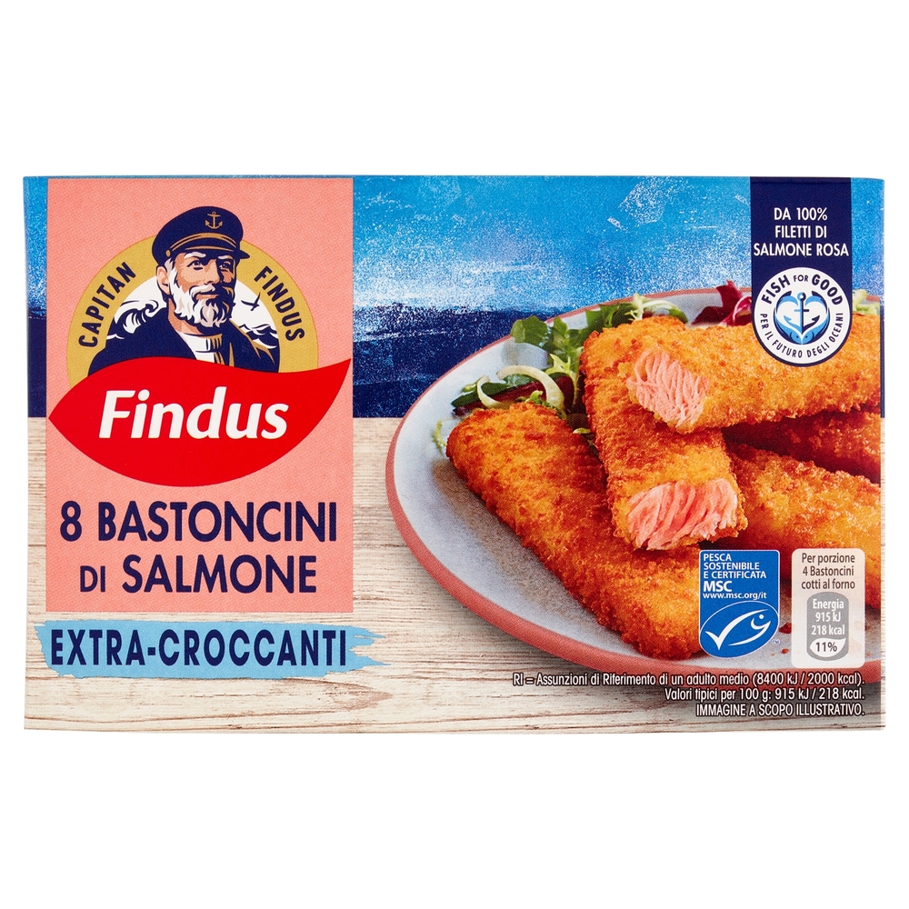 Bastoncini di Salmone, 200 g, 8 Pezzi