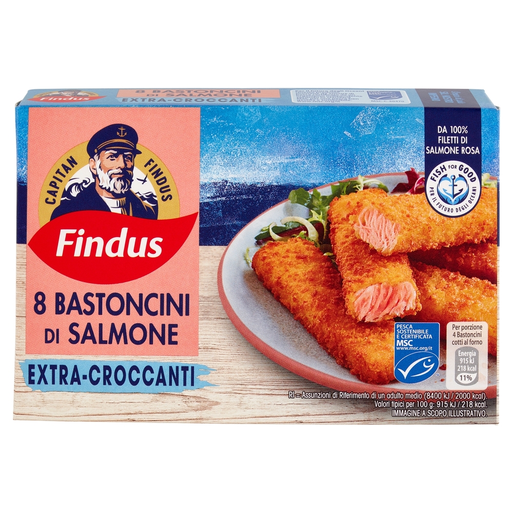 Capitan Findus 8 Bastoncini di Salmone 200 g