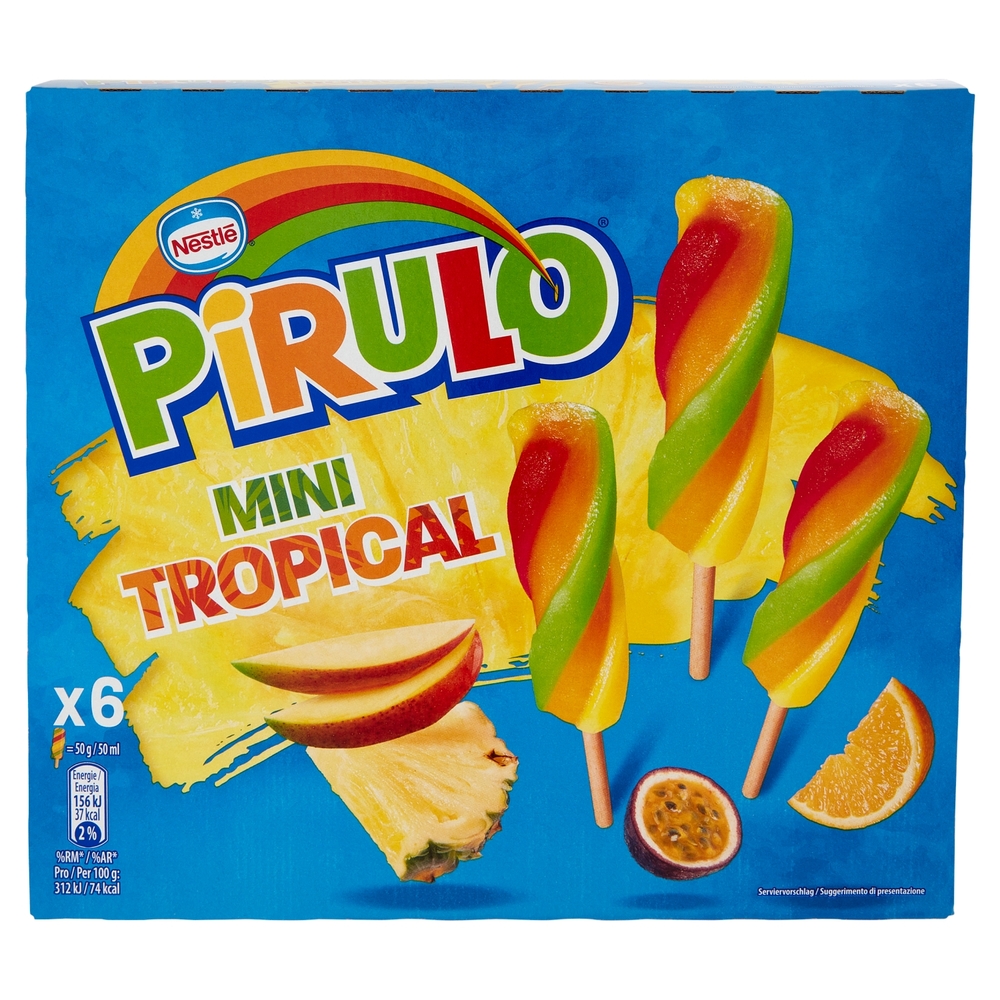 Mini Pirulo Tropical, 6x50 g