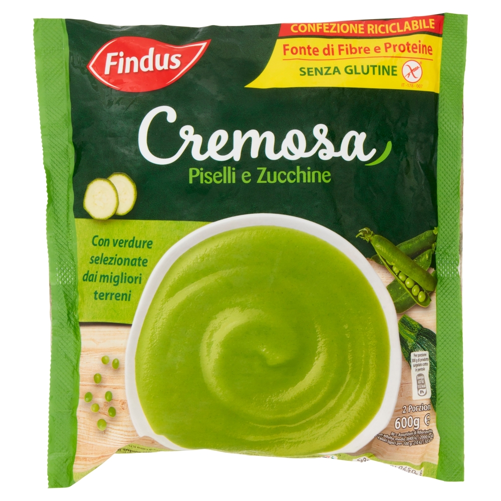 Findus Cremosa Piselli e Zucchine 600 g