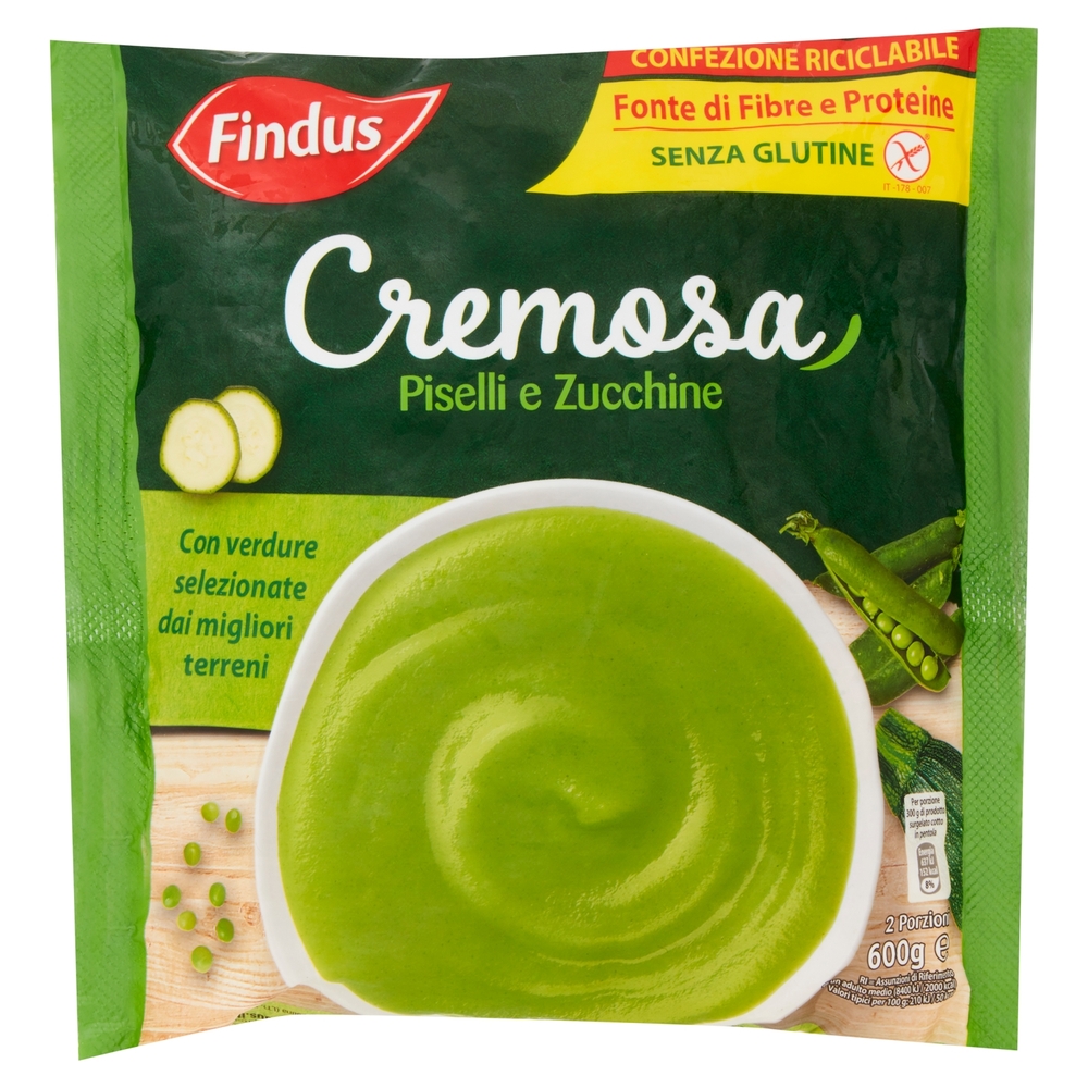Findus Cremosa Piselli e Zucchine 600 g