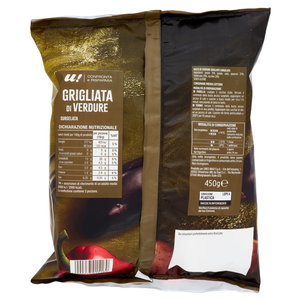 Grigliata di Verdure U! Confronta e Risparmia