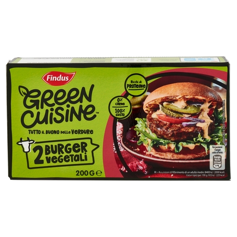 Findus Green Cuisine 2 Burger Vegetali 200 g