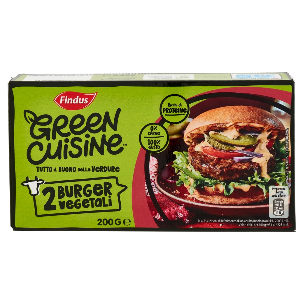 Findus Green Cuisine 2 Burger Vegetali 200 g