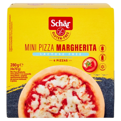 Schär Mini Pizza Margherita Lactose Free 4 x 70 g