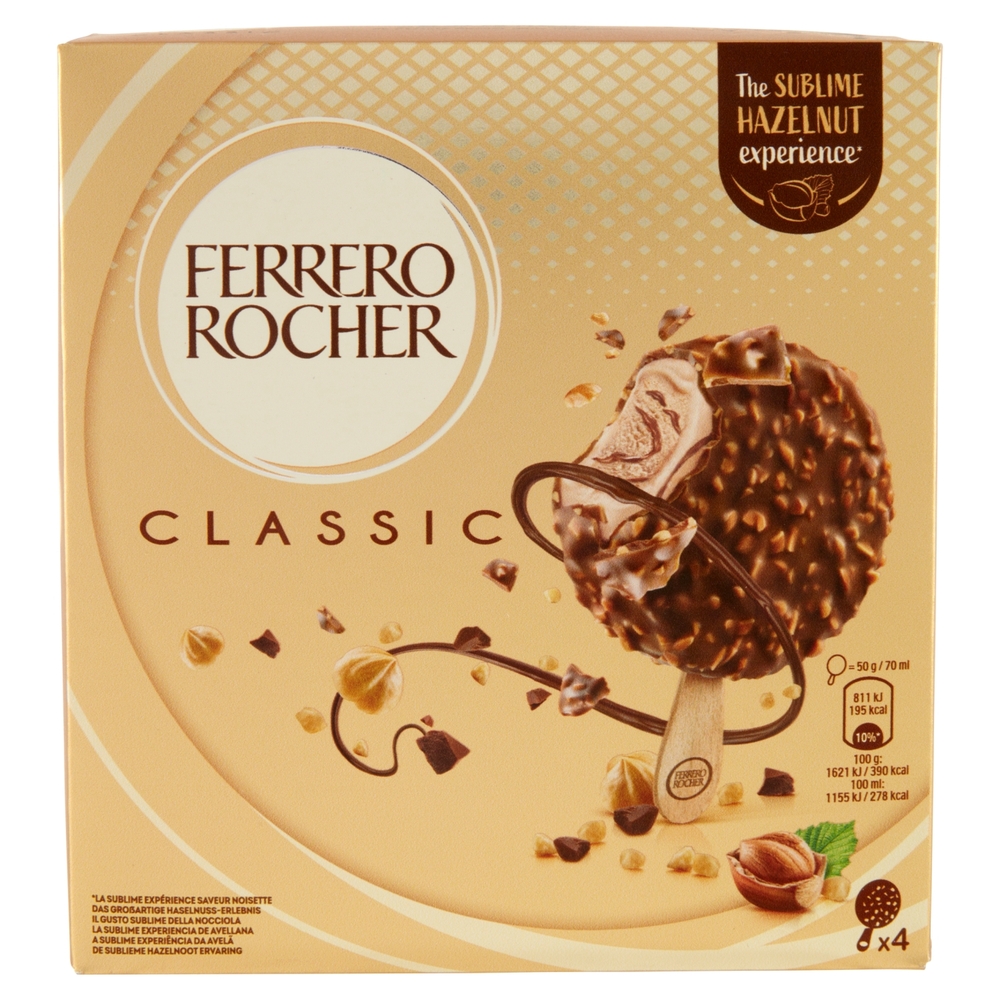 Ferrero Rocher Classic, 4x50 g