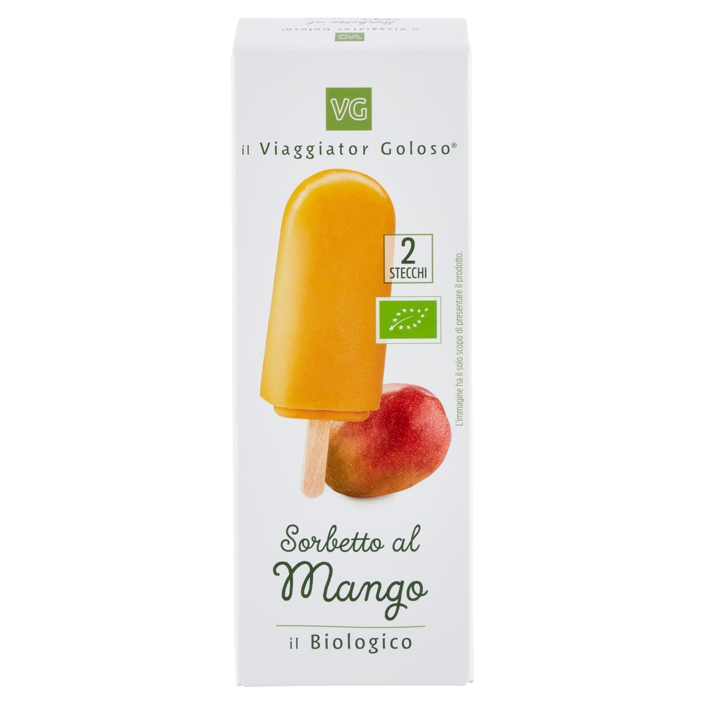 2 Stecchi Sorbetto al Mango BIO Il Viaggiator Goloso