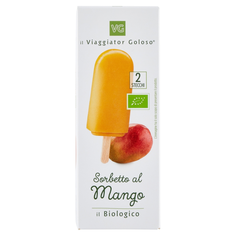 2 Stecchi Sorbetto al Mango BIO Il Viaggiator Goloso