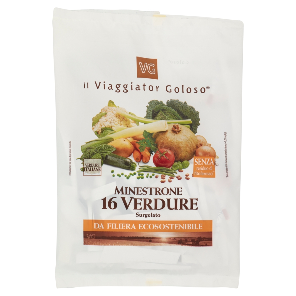 Minestrone 16 Verdure da Filiera Ecosostenibile Il Viaggiator Goloso