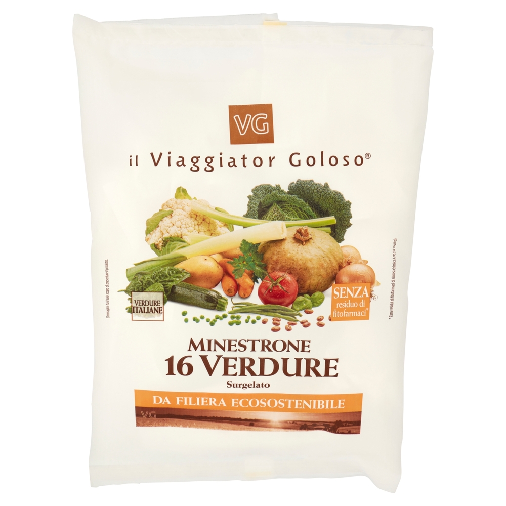 Minestrone 16 Verdure da Filiera Ecosostenibile Il Viaggiator Goloso