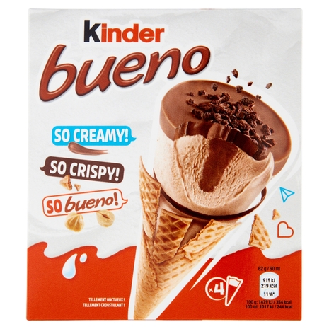 Cono Kinder Bueno Classic, 4x62 g