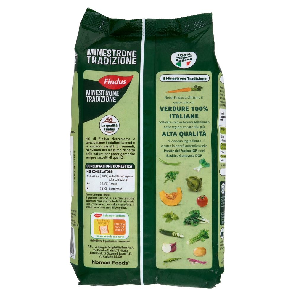 Findus Minestrone Tradizione - con Verdure IGP e DOP 1000 g